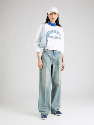 CONVERSE - Sudadera 'HERITAGE' en blanco
