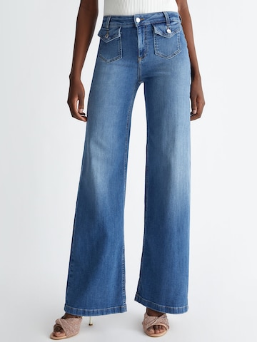 Wide leg Jeans di Liu Jo in blu: frontale