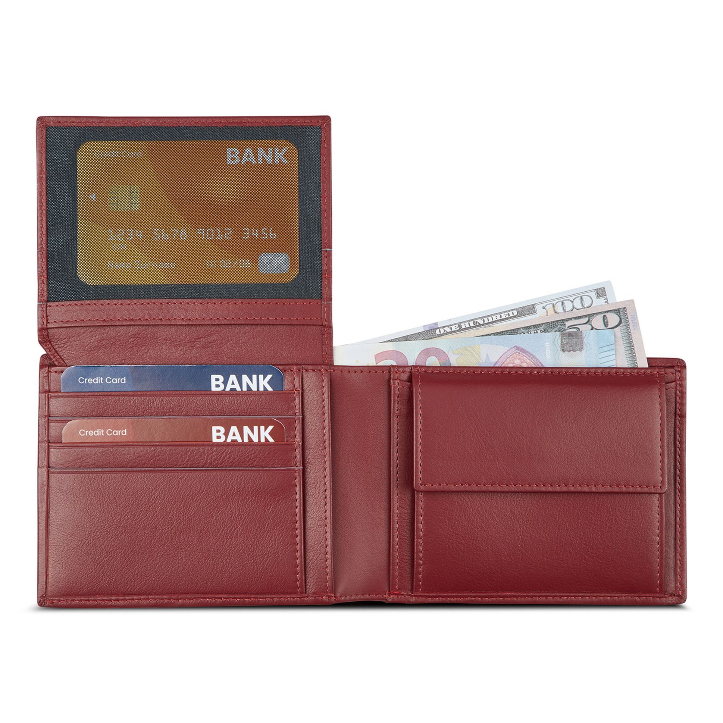 Roncato Wallet 'Detroit' in Red
