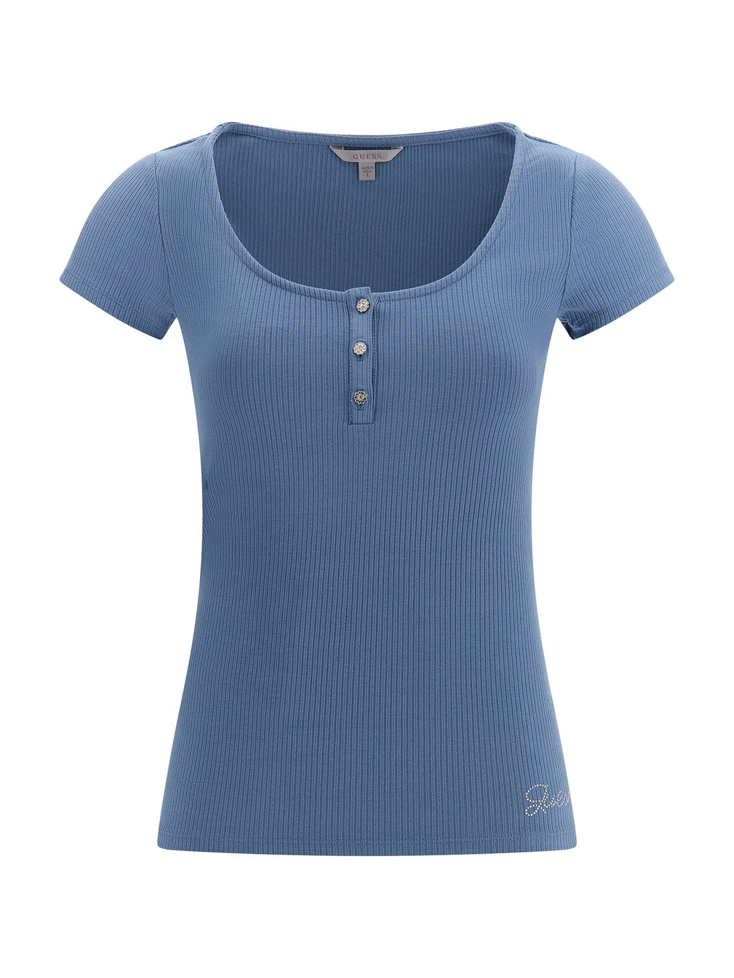 Frauen Shirts & Tops GUESS Shirt in Taubenblau - DN33192 Frauen Shirts & Tops GUESS Shirt in Taubenblau - DN33192