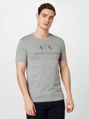 ARMANI EXCHANGE Shirt '8NZTCJ' in Grijs: voorkant
