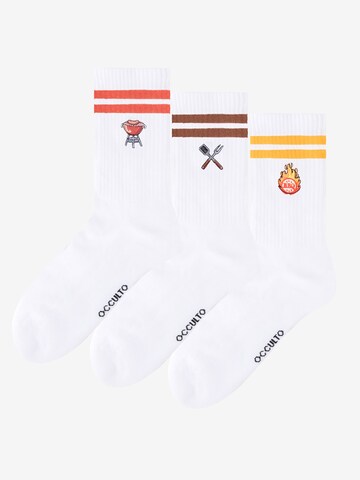 Occulto Athletic Socks 'Rio' in White