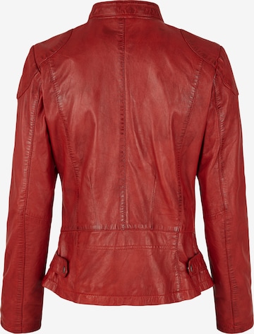 7ELEVEN Lederjacke in Rot