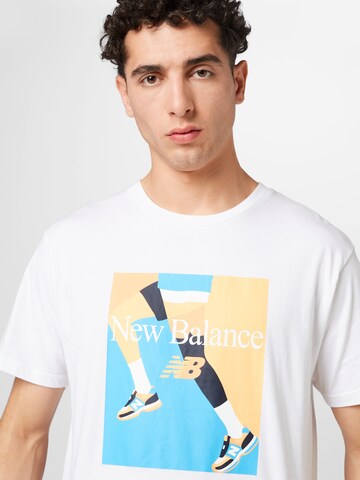 new balance T-Shirt in Weiß