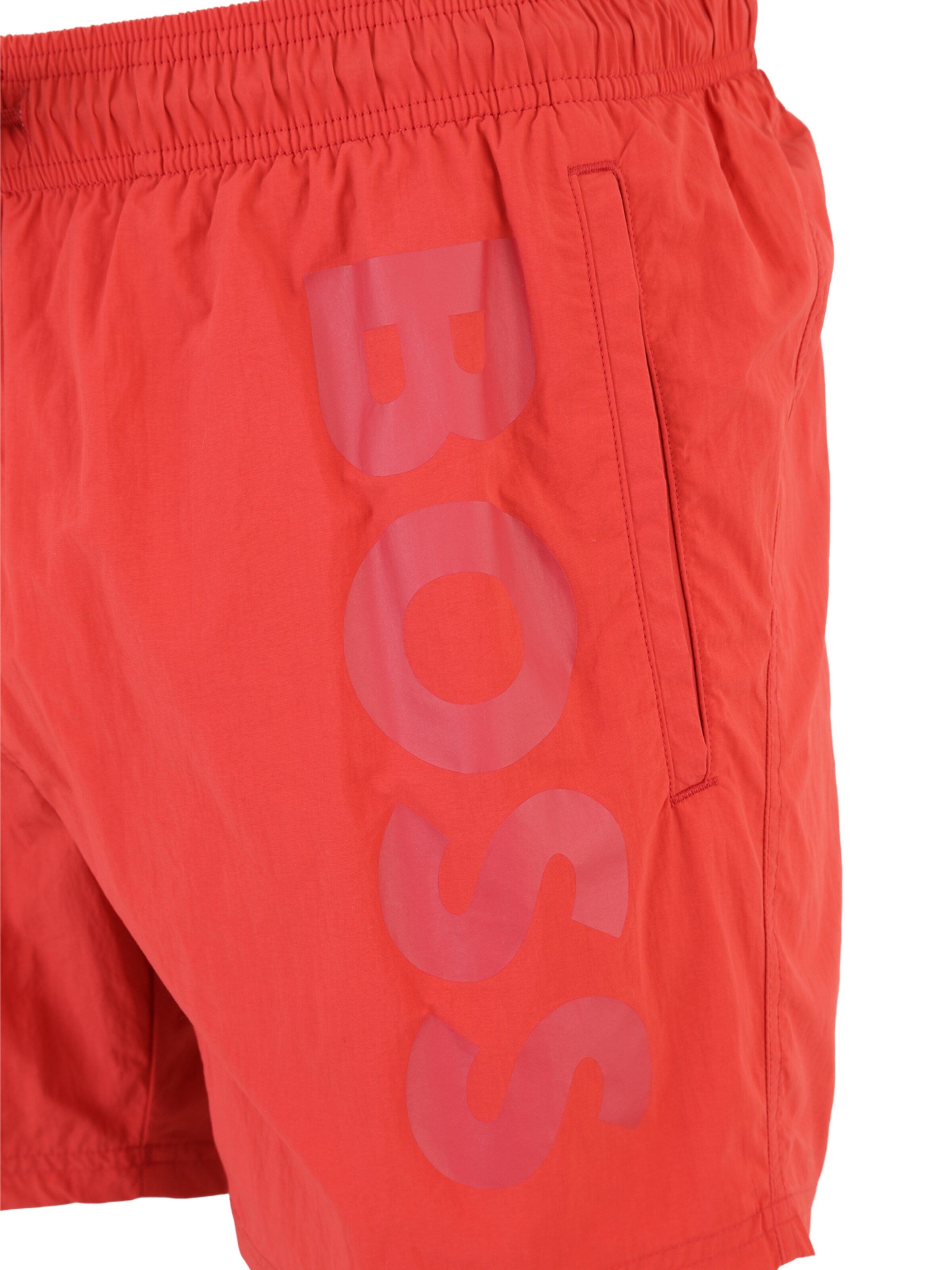 BOSS Plavecké šortky 'Octopus' - Červená