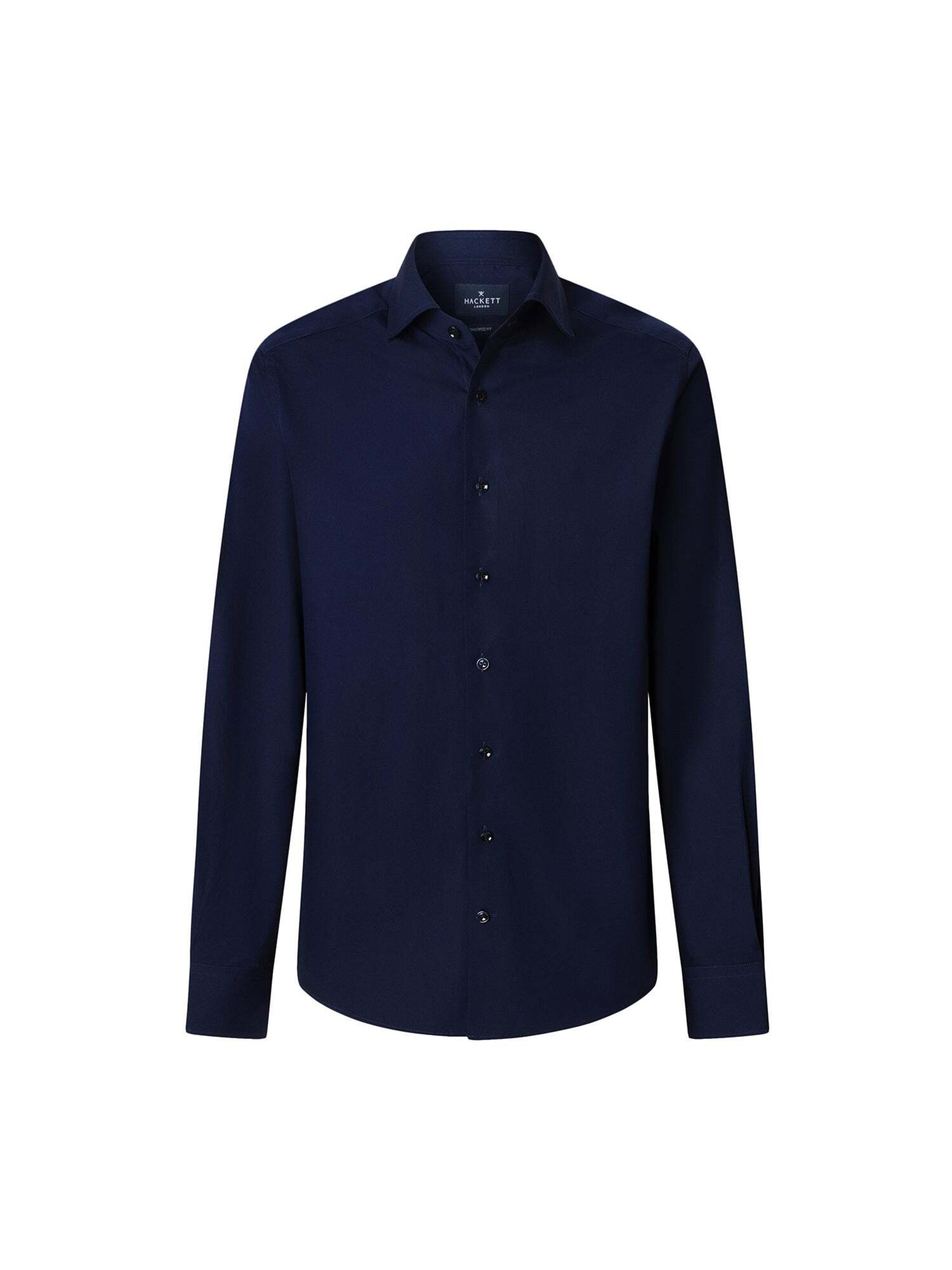 Hackett London Regular fit Overhemd in Blauw: voorkant