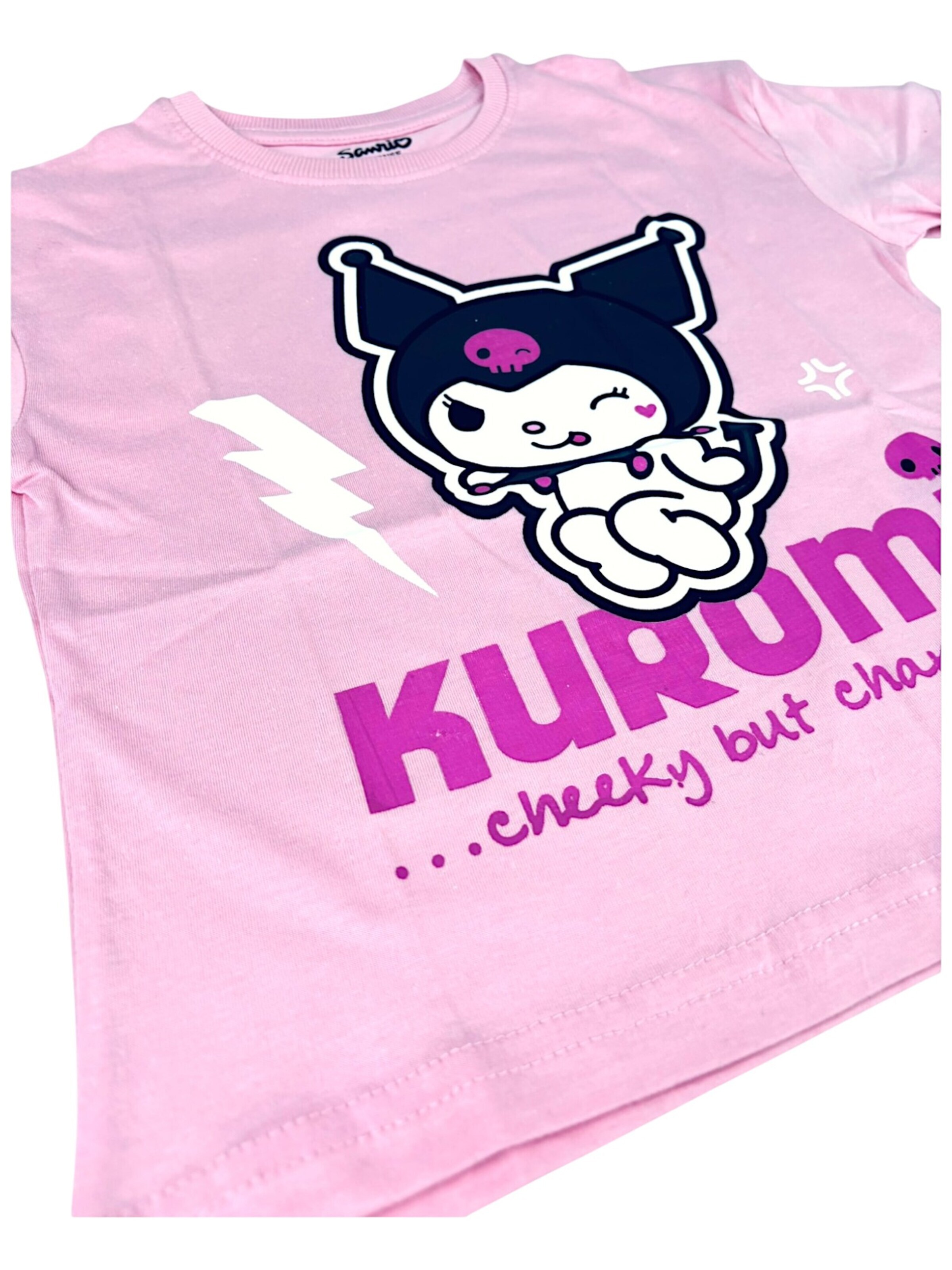 HELLO KITTY Shirt 'Hello Kitty Kuromi' in Pink