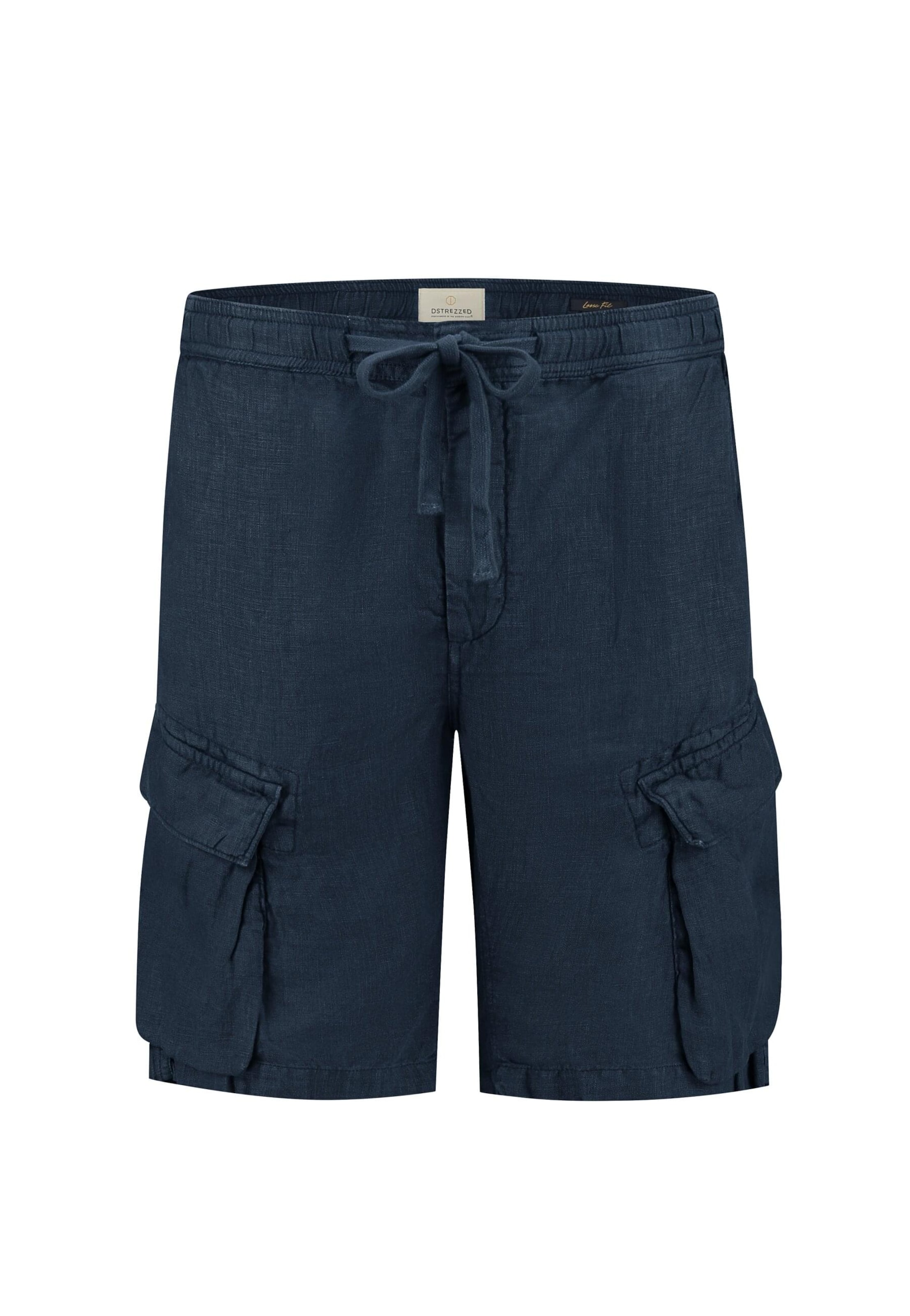 Regular Pantalon cargo 'Logan' Dstrezzed en bleu : devant