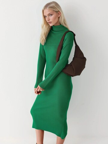 My fashion Knitted dress 'Strickkleider' in Green: front