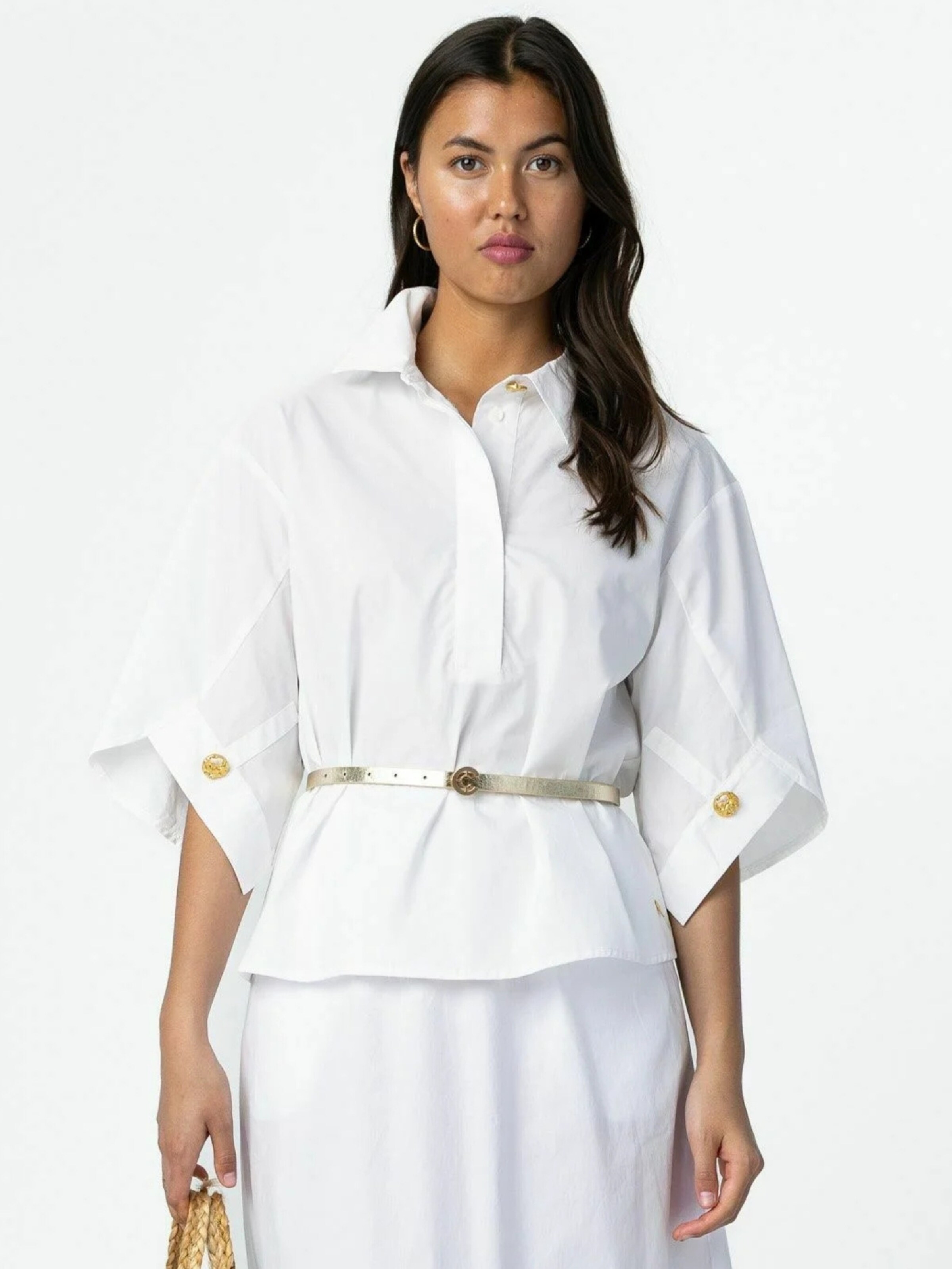 T-shirt ' Shirt ' Coster Copenhagen en blanc : devant