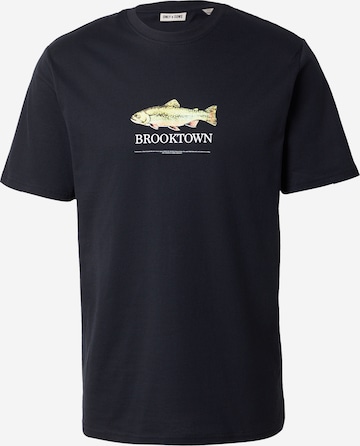 juoda Only & Sons Marškinėliai 'ONSFREDO': priekis