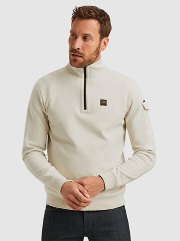 PME Legend Collegepaita 'Pullover with half-zip' värissä beige