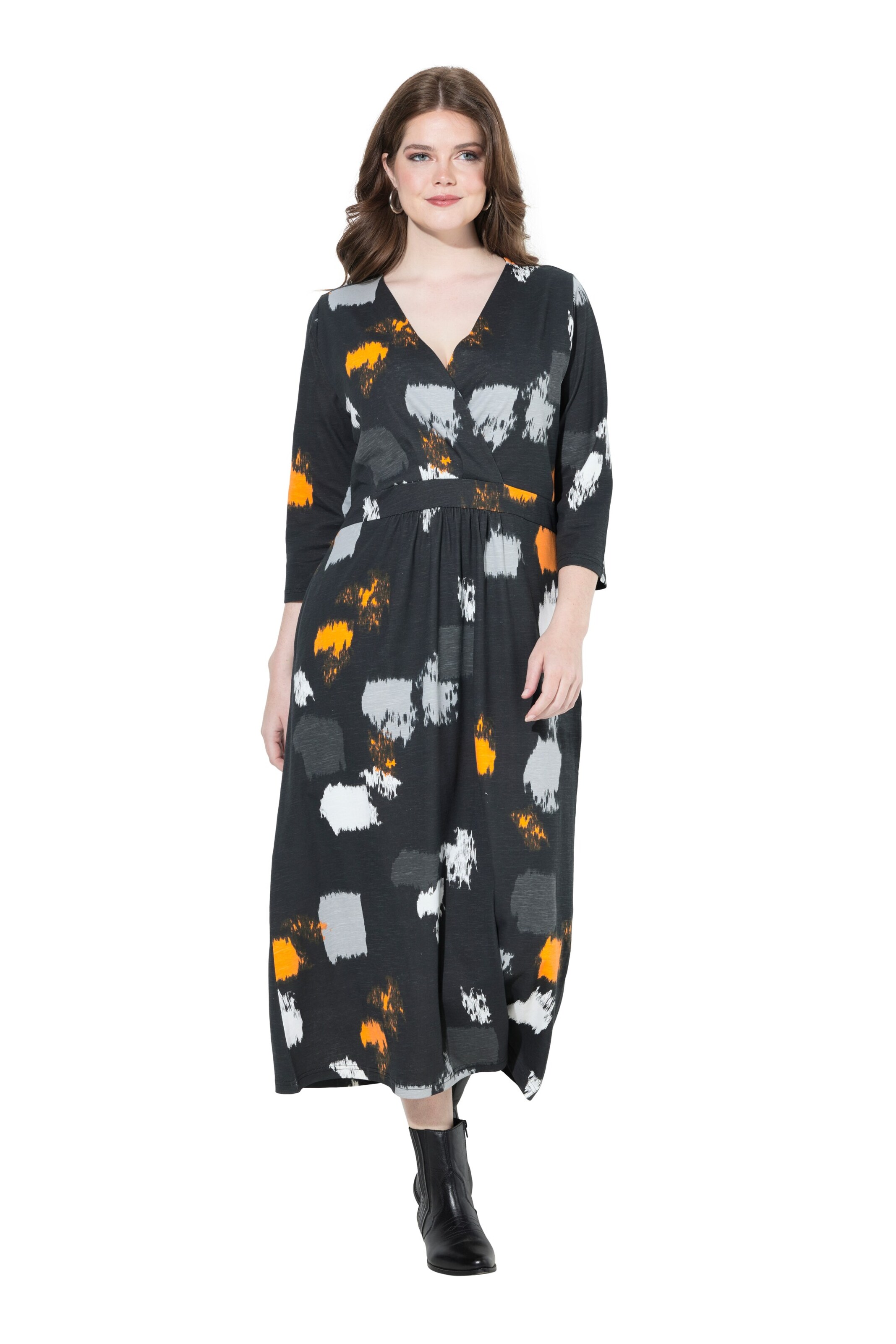 Ulla Popken Kleid in Schwarz: Vorderseite