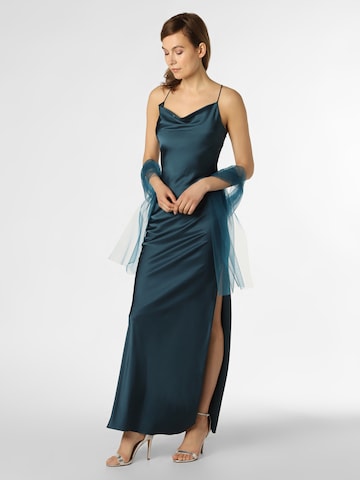 Unique Evening Dress in Blue: front