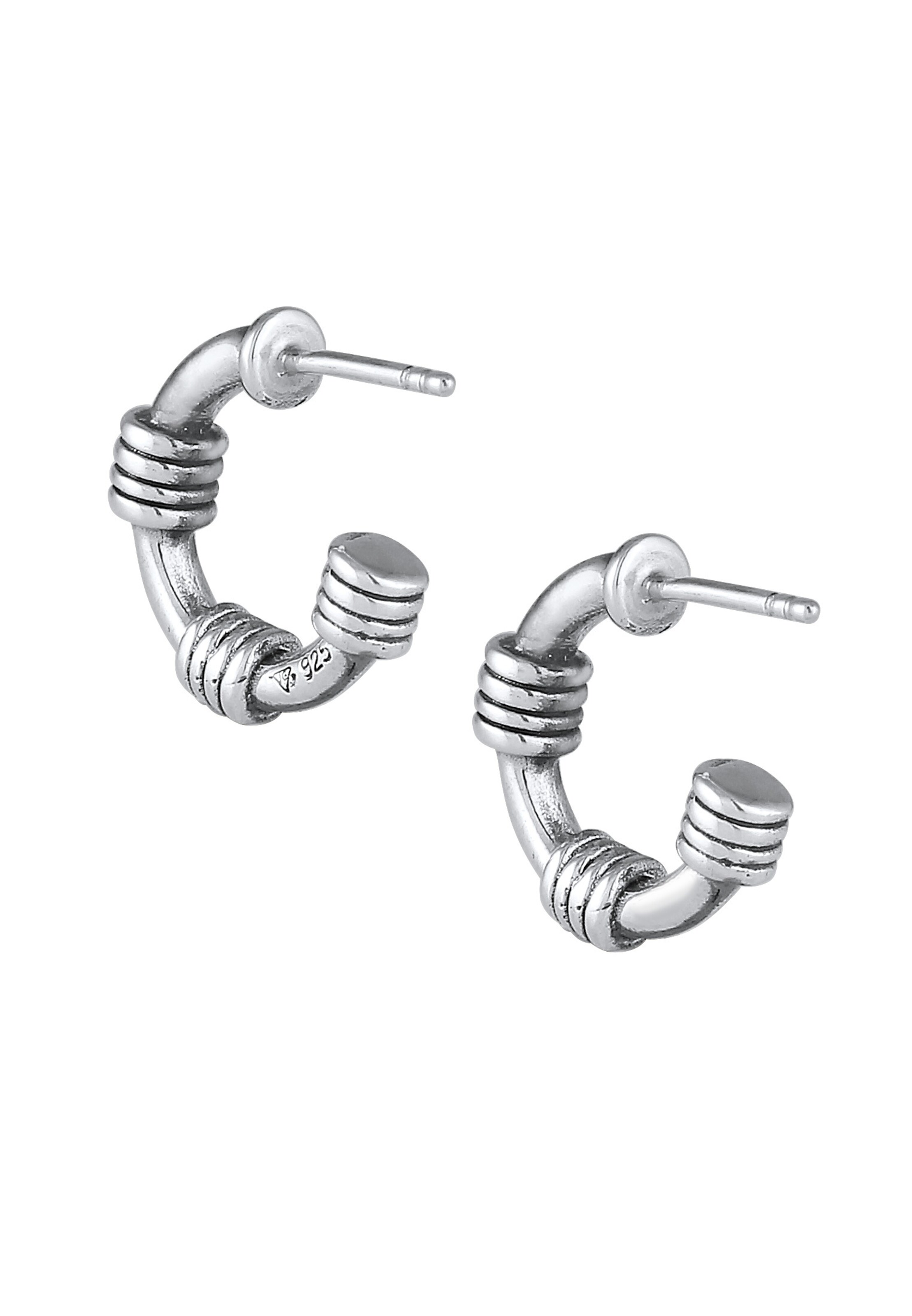 KUZZOI Oorbel 'Vintage' in Zilver