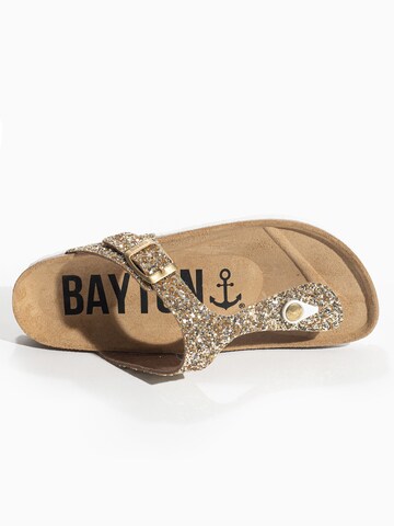 Flip-flops 'MERCURE' de la Bayton pe auriu