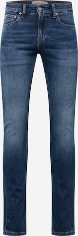 Calvin Klein Jeans - Slimfit Calças de ganga em azul: frente