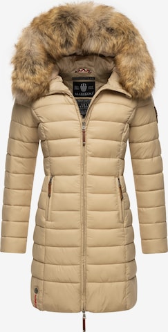 MARIKOO Winter Coat 'Rose' in Beige: front