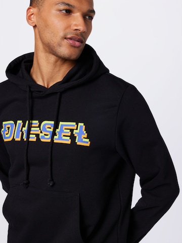 DIESEL Sweatshirt 'Ginn' in Black