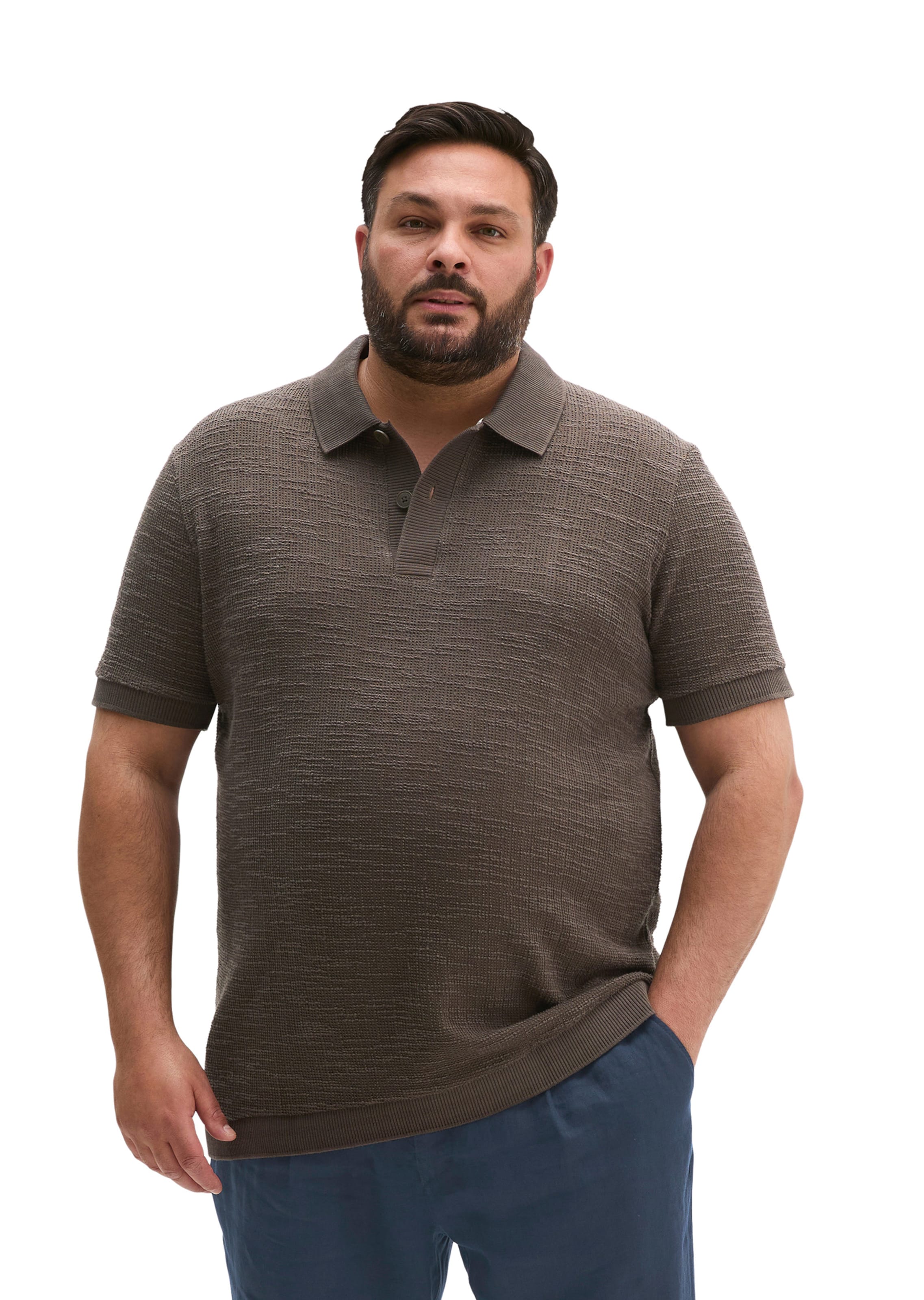 T-Shirt Marc O'Polo en marron : devant