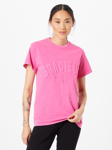 River Island T-Shirt 'GRACIEUX' in Pink: predná strana
