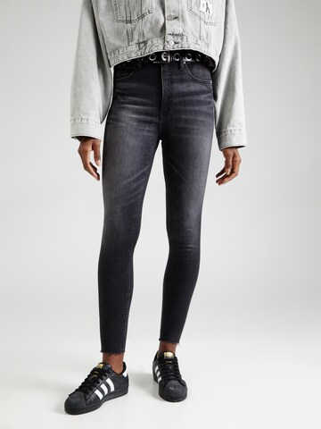 Calvin Klein Jeans Skinny Kavbojke 'HIGH RISE SUPER SKINNY ANKLE' | črna barva: sprednja stran