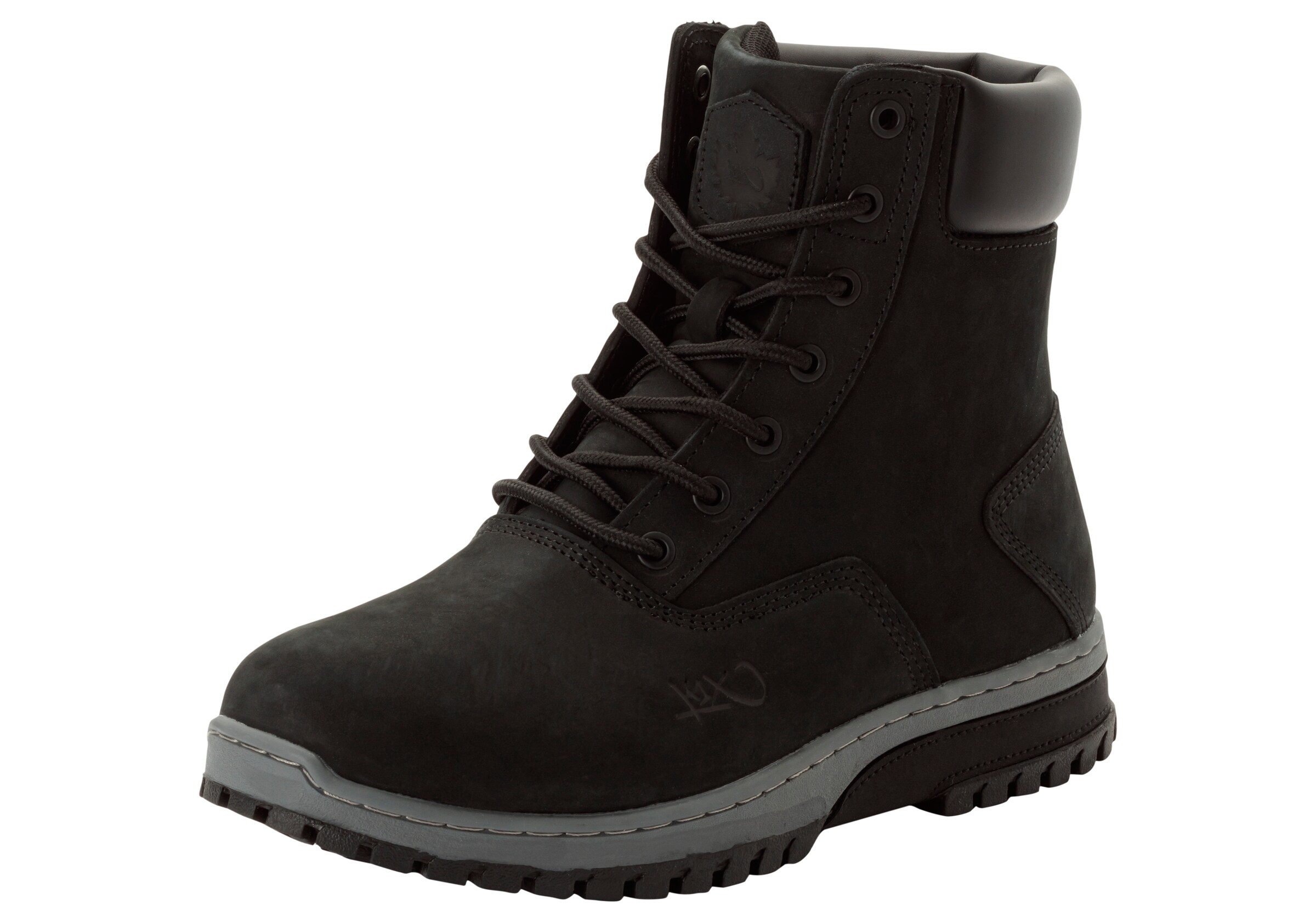 K1X Lace-Up Boots in Black: front