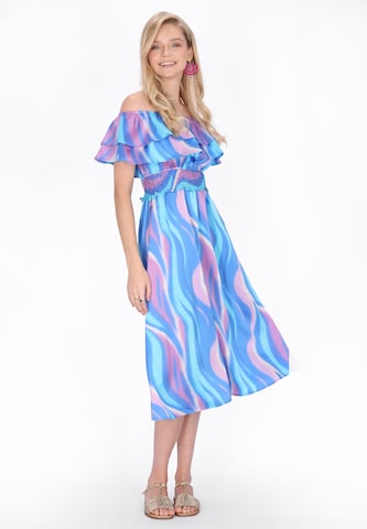 IZIA Zomerjurk 'Festival' in Blauw