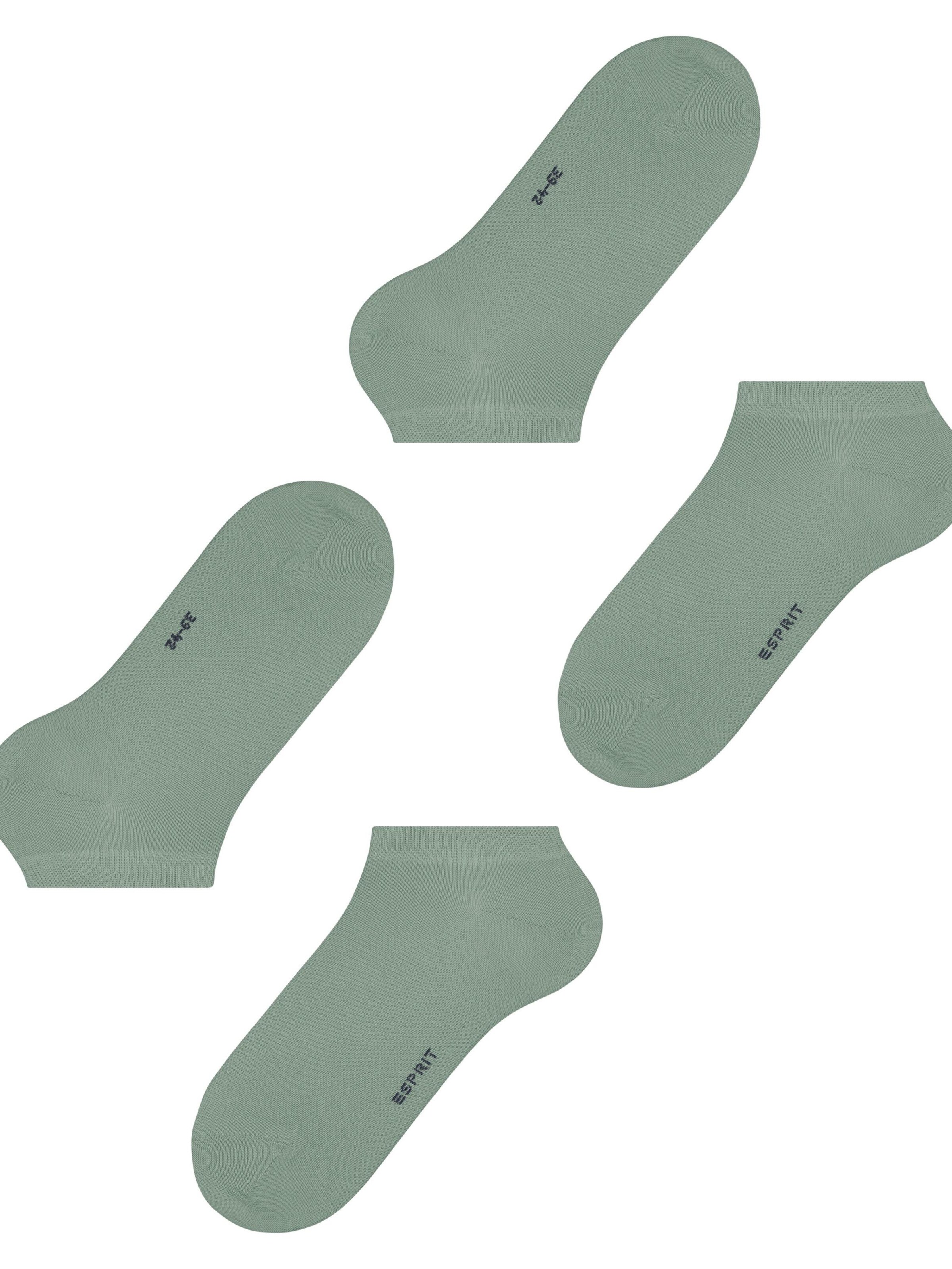 ESPRIT Füßlinge 'Basic Uni 2-Pack'‌‌‌ in Grau
