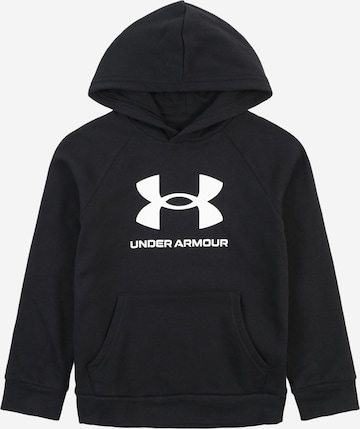 UNDER ARMOUR Sports sweatshirt 'Rival' in Black: front