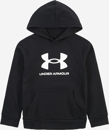 UNDER ARMOUR Αθλητική μπλούζα φούτερ 'Rival' σε μαύρο: μπροστά