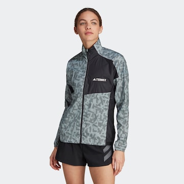 ADIDAS TERREX Sports jacket in Grey: front