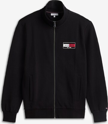 Veste de survêtement 'BRAND LOVE' TOMMY HILFIGER en noir : devant