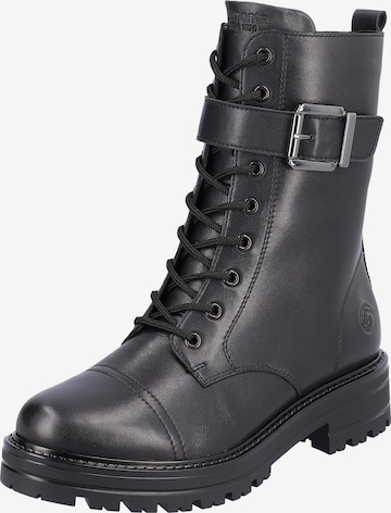 REMONTE Lace-Up Boots in Black: front