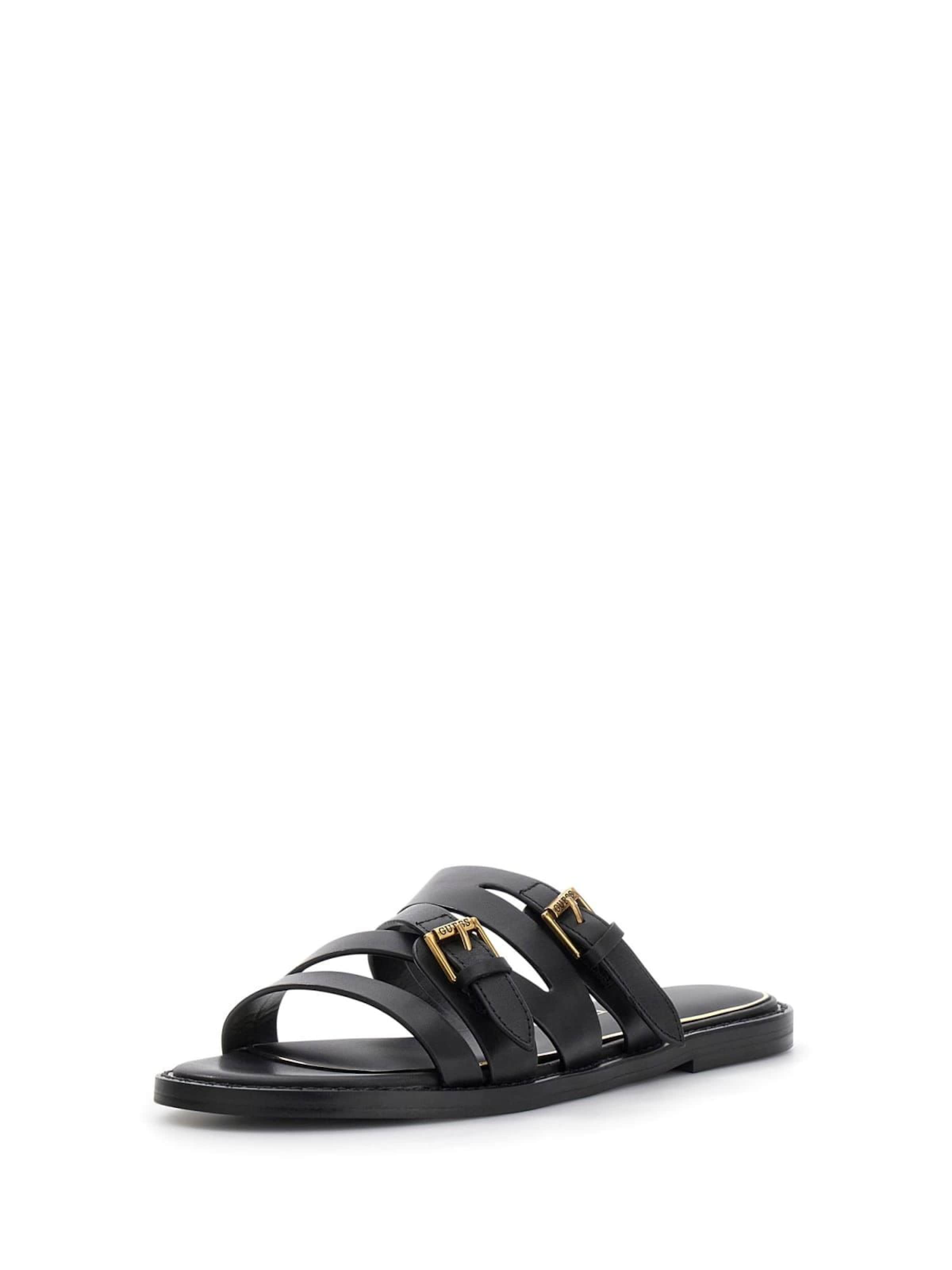 GUESS Muiltjes in Zwart: voorkant