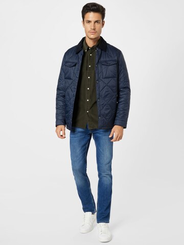 Barbour Between-Season Jacket 'Barbour Shirt Quilt' in Blue