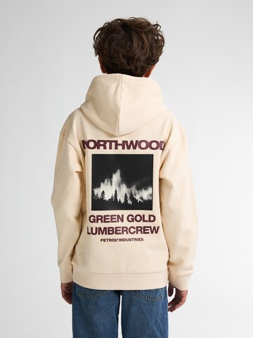 Petrol Industries Sweatshirt 'Rainier' in Beige: voorkant