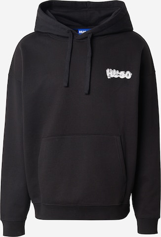 HUGO Sweatshirt 'Nyrohood' in Zwart: voorkant