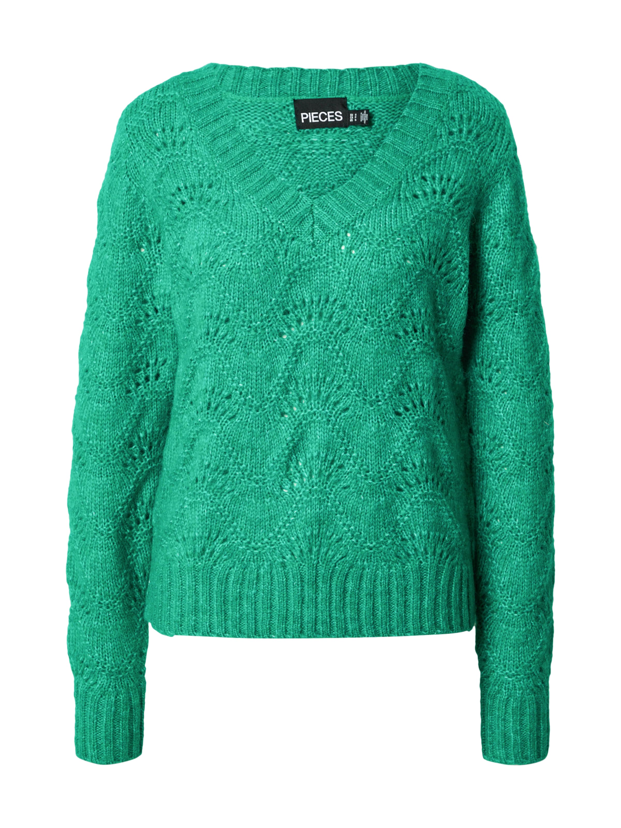 Pull-over 'Bibbi' PIECES en vert : devant