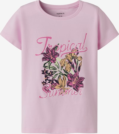 NAME IT Paita 'NMFFILIA' värissä pastellinvihreä / oranssi / roosa / musta, Tuotenäkymä