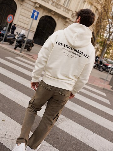 Sweat-shirt 'Malte' DAN FOX APPAREL en blanc