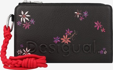 Porte-monnaies 'Floral' Desigual en noir : devant