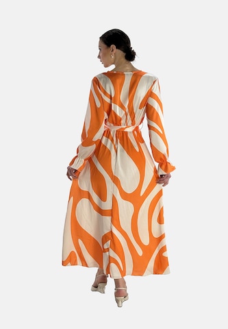 Elara Kleid in Orange