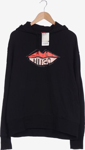 HUGO Red Sweatshirt & Zip-Up Hoodie in L in Black: front