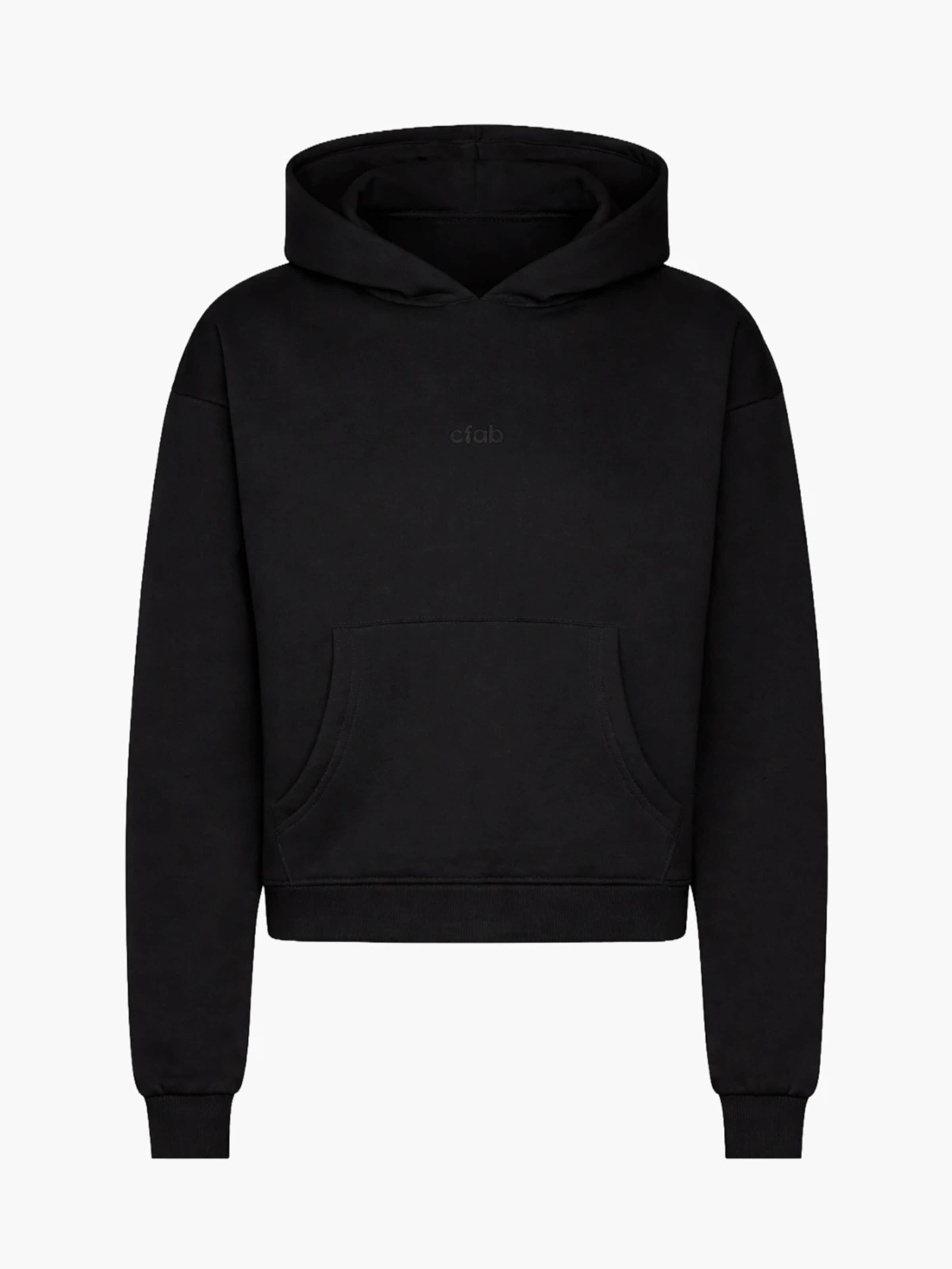 cfab (formerly creamy fabrics) - Sudadera 'Classic' en negro: frente