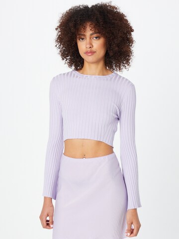 Cotton On Sweater 'RIBBING' in Purple: front