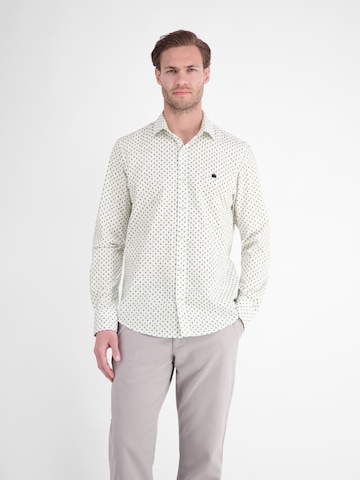 LERROS Regular fit Button Up Shirt in White: front