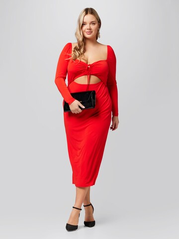 A LOT LESS - Vestido 'Eliza' em vermelho