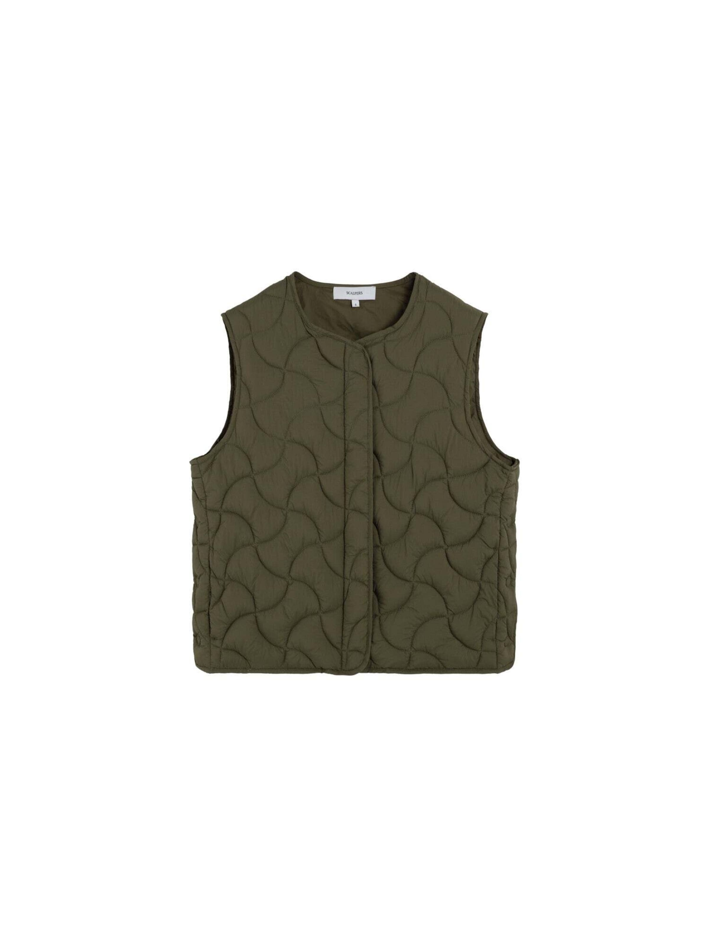 Scalpers Vest 'Gstaad' in Green: front