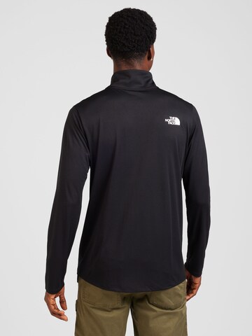 THE NORTH FACE Λειτουργικό μπλουζάκι ' 24/7 1/4 Zip Long-Sleeve T-Shirt' σε μαύρο